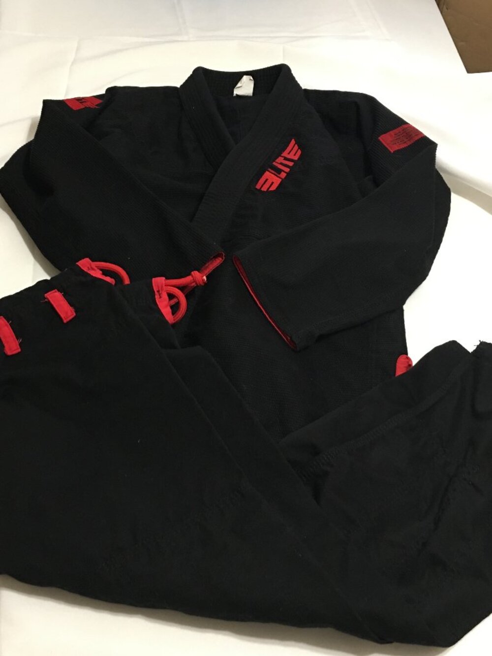 Elite Sports BJJ Gi Top and Pants Size A3 Black Set Brazilian Jiu Jitsu Judo MM
